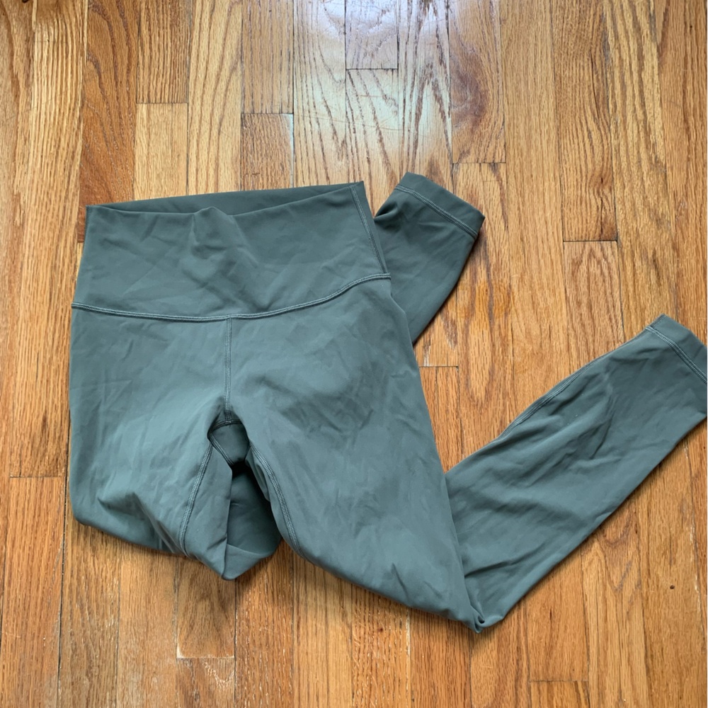 Lululemon wunder train leggings in grey sage